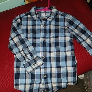 Boy's long sleeve button shirt